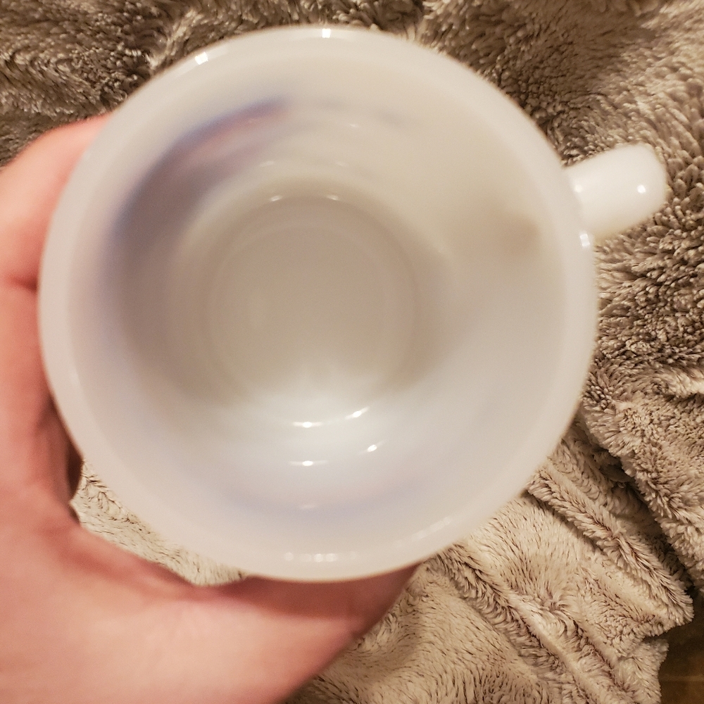 Vintage Glasbake Milk Glass Mug - Bicentennial 1776 - 1976 - Eagle & Shield - Picture 5 of 5